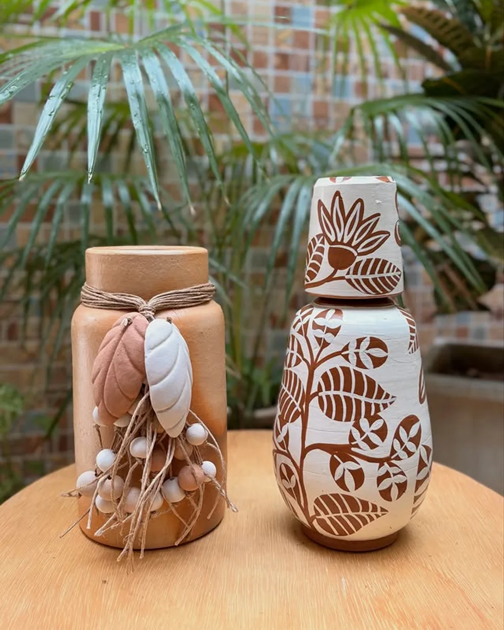 Vaso com colar